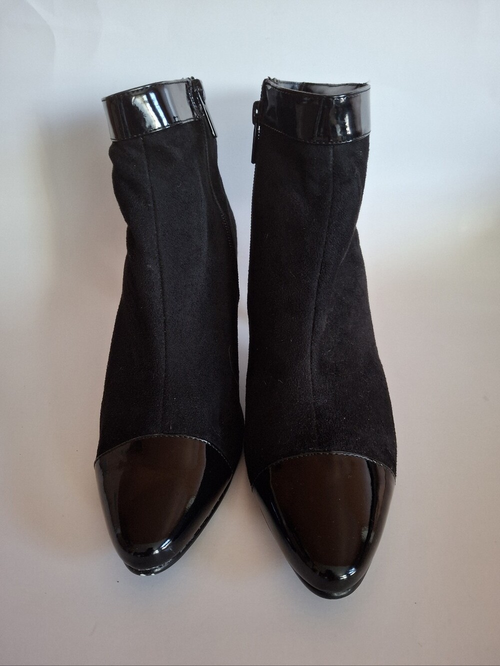 Impo Women's Black Suede & Patent Ankle Boots